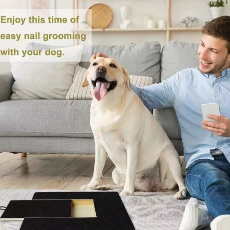 Dog Nail Scratch Board with Treat Box