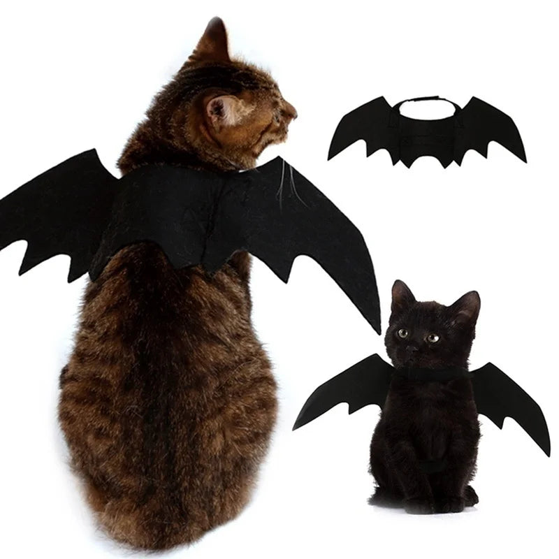 Pet Bat Wings Costume Harness – Halloween Cosplay for Cats & Dogs