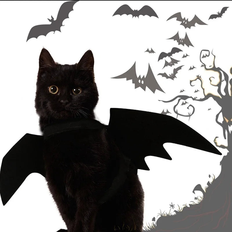 Pet Bat Wings Costume Harness – Halloween Cosplay for Cats & Dogs