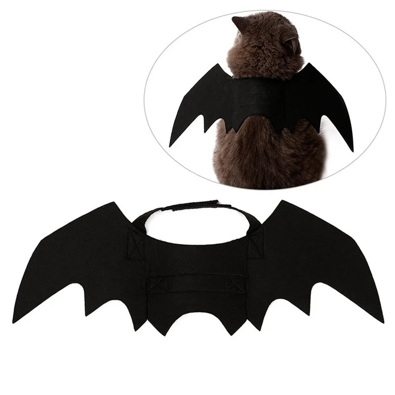 Pet Bat Wings Costume Harness – Halloween Cosplay for Cats & Dogs
