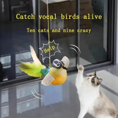 Bird Sound Cat Teaser Toy